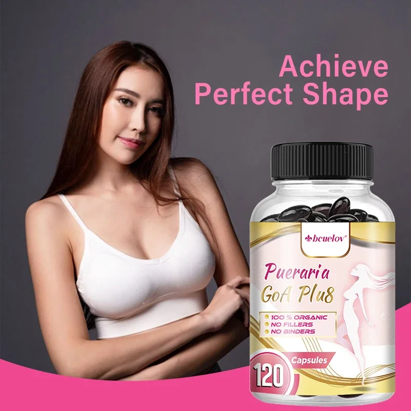 Organic Pueraria Extract 500 mg capsules breast health female body management blood circulation