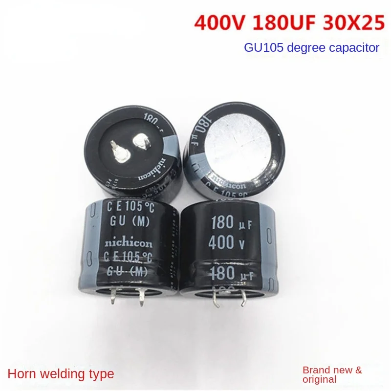 

（1pcs）400V180UF 30X25 Japanese nichicon capacitor 180UF 400V 30 * 25 GU 105 degrees