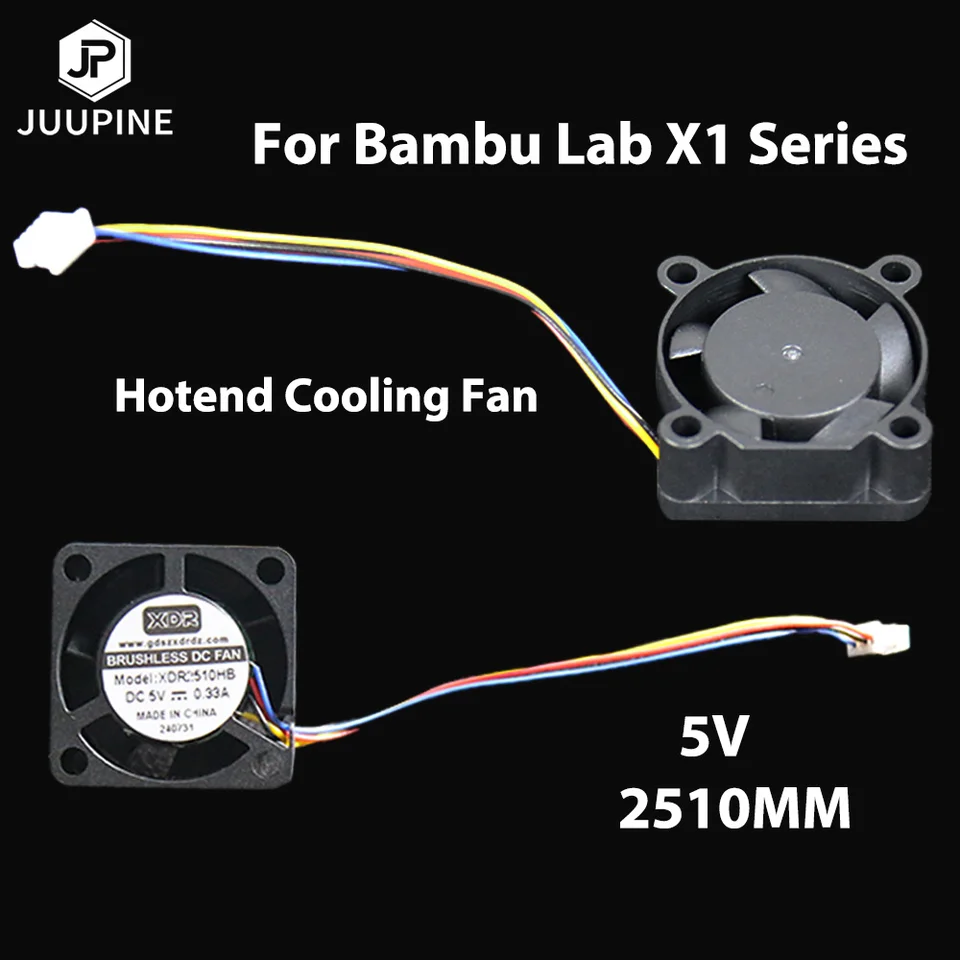For Bambu Lab X1c Hotend Fan 2510 X1c Hotend Upgrades 18000 Rpm