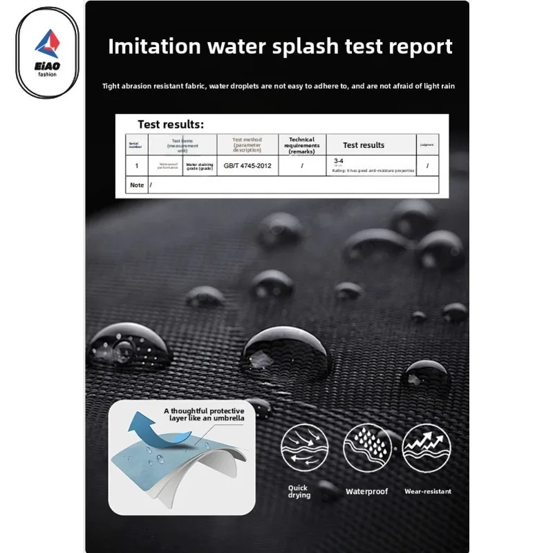 EIAO ​Men Mountain Style Hiking Pants Spring Summer Waterproof Anti-Wrinkle Softshell Outdoor Fishing Windproof Casual Trousers​