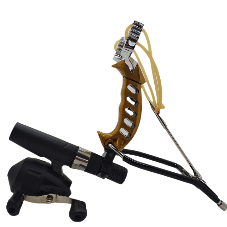 Outdoor power hunting slingshot can shoot fish with wrist support laborsaving slingshot with