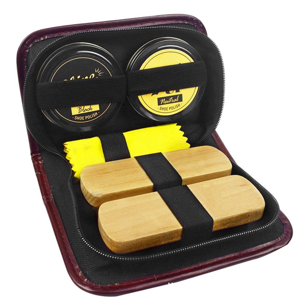 

Shoe Cleaning Set Professional Shoes Care Kit Portable Cleaning Set Shoe Polish Shine Care Kit Polishing Tool For Leather Shoes