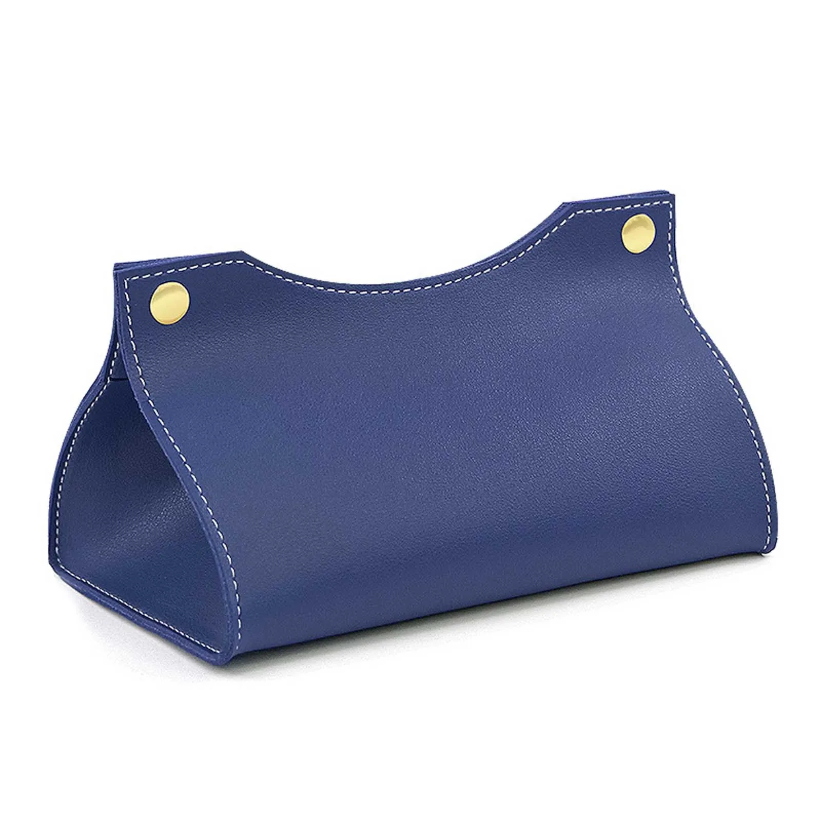 Tissue Box Halter Hause Wohnzimmer Kaffee Tisch Desktop Einfache Serviette Box Küche Lagerung Papier Box PU Leder Organisatoren – Detail 2