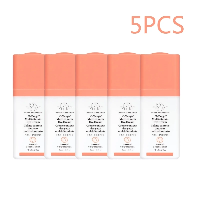 

5PCS Drunk Elephant C-Tango Eye Cream Brightening Under Eye Moisturizer Firming Skin Anti-Oxidant Refreshing VC Eye Cream 15ml