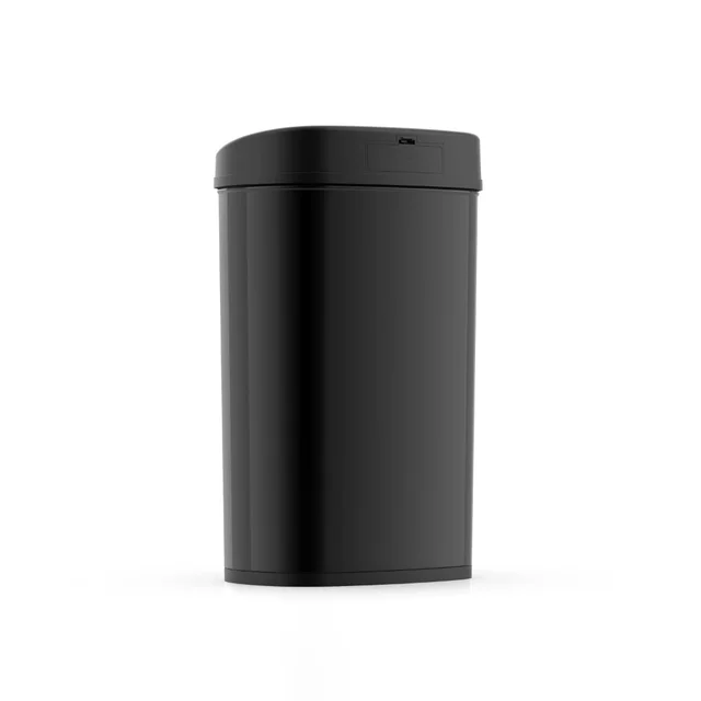 Mainstays 13.2 Gallon Trash Can, Plastic Motion Sensor Kitchen Trash Can,  Black