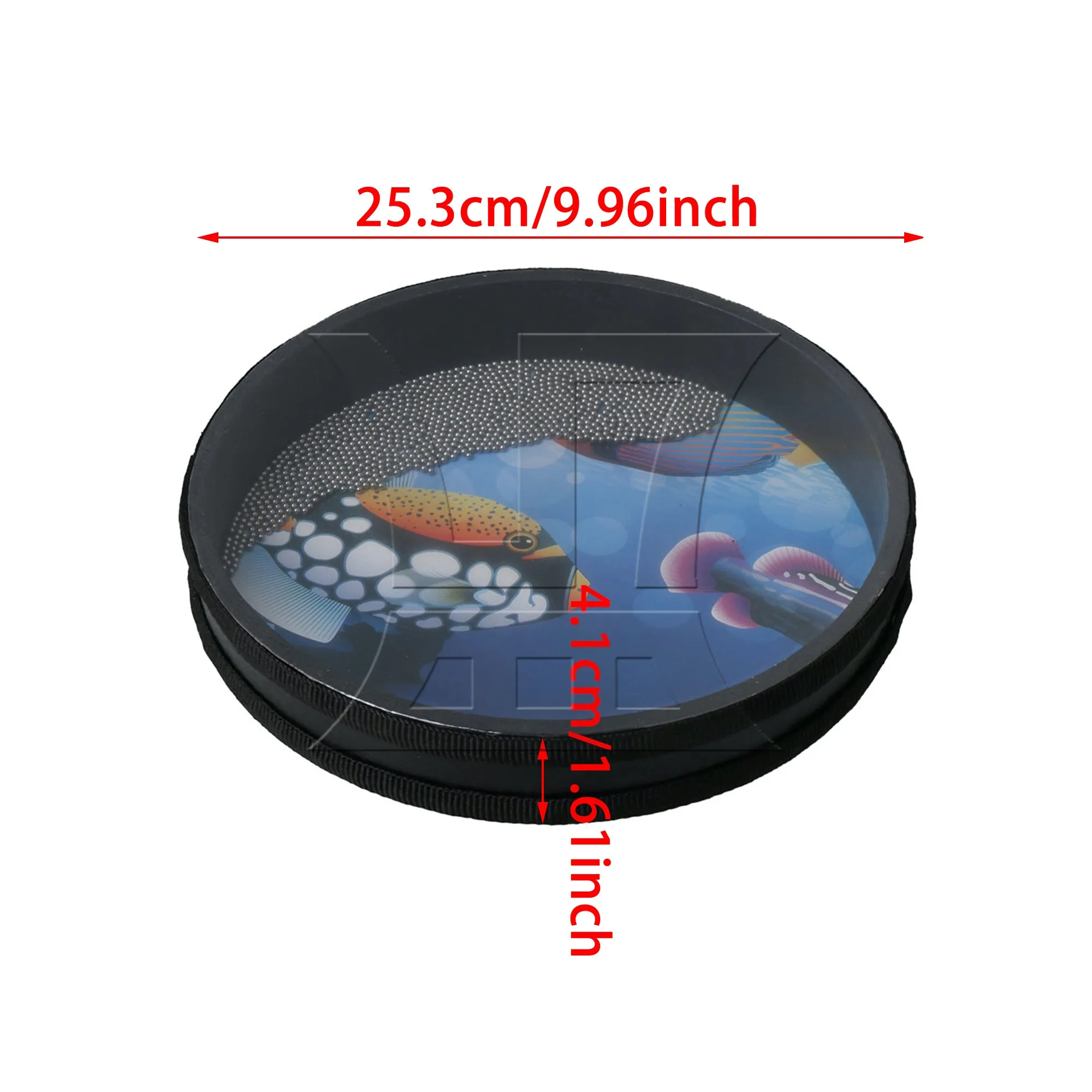 Yibuy 2 Pcs Ocean Sound Wave Bead Hand Drum Musical Instruments for Gathering