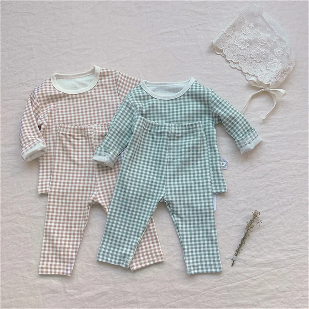 

Autumn Winter Baby Pajama Set Boys Girls Long Sleeve Soft Cotton Shirt and Pants 2Pcs Newborn Infant Sleeper Wear Clothes