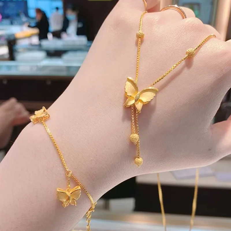 

Butterfly Bracelet Butterfly Necklace Female Chinese Fashion Small Animal Lady Bracelet Fashion Youth Necklace Accessories