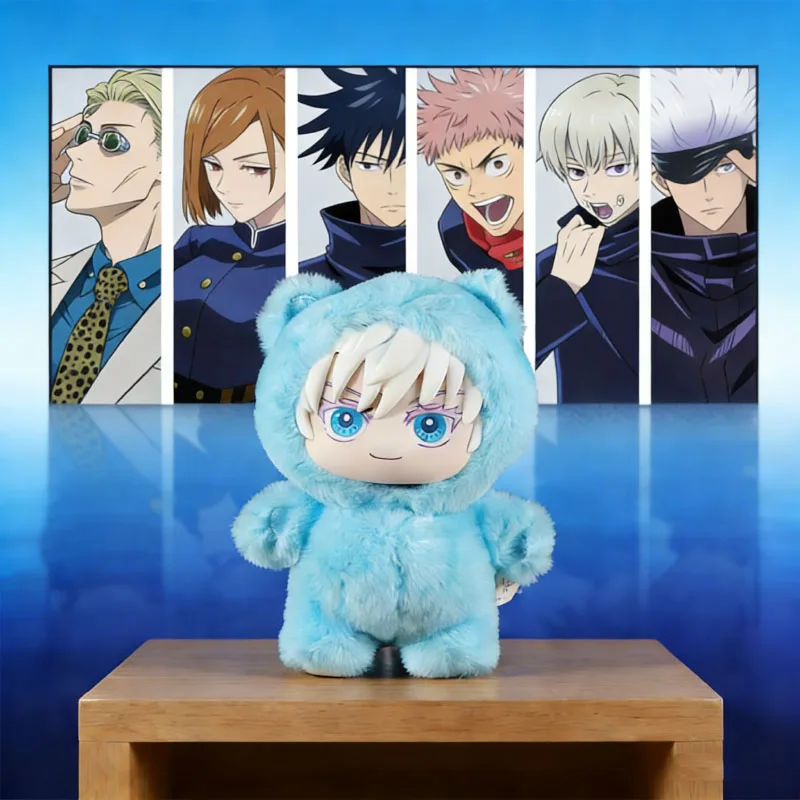 BANDAI Jujutsu Kaisen bataille V2 chat paradis série de fête boîte aveugle mignon en peluche poupée pendentif Anime périphérie cadeau Surprise
