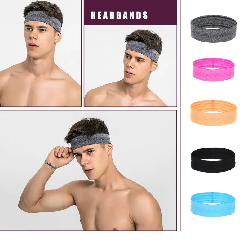 Cinta transpirable para el pelo para Yoga, el pelo para banda elástica para  gimnasio, Fitness, deportes, Footaball, Yoga, correr, hombre y mujer -  AliExpress