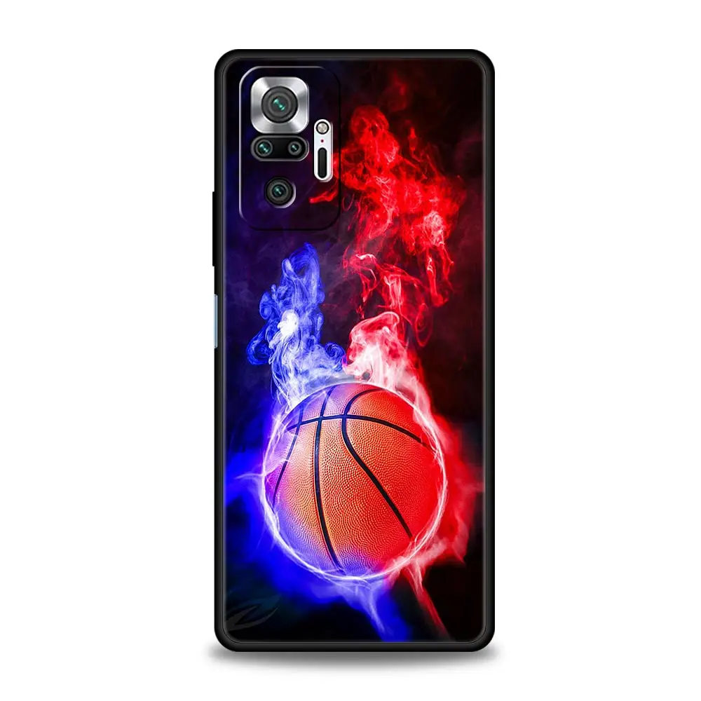 Sleek Black Sports Basketball Basket Phone Case