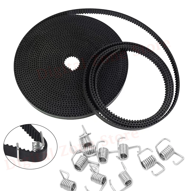 Torque Spring For Printer 3D-Printer-Belt-5M-GT2-2mm-Pitch-6mm-Wide-CNC-with-10Pcs-Locking ...