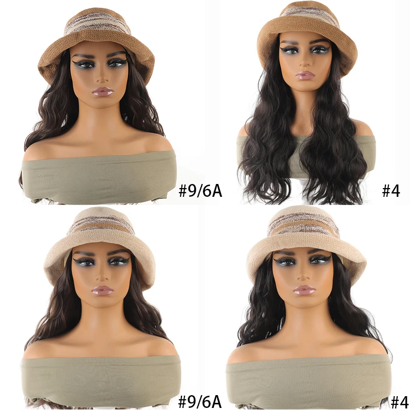 قبعة شعر مستعار اصطناعي أنثى قطعة واحدة شعر فرنسي...