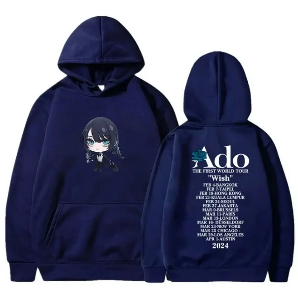 thumbnail image 1 of Sudadera con capucha Ado Wish World Tour Logo Merch Winter para hombre y mujer, unisex, informal, de manga larga, ropa de calle, 1 of 5