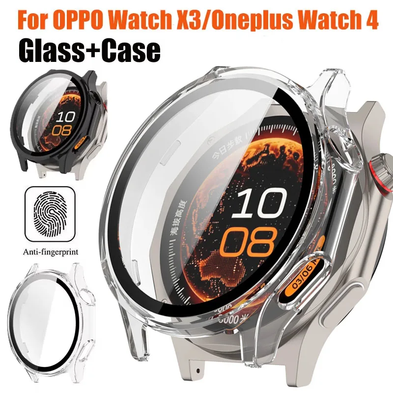 Premium Tempered Glass + PC Protective Watch Case - Anti-Scratch Screen Protector Bumper