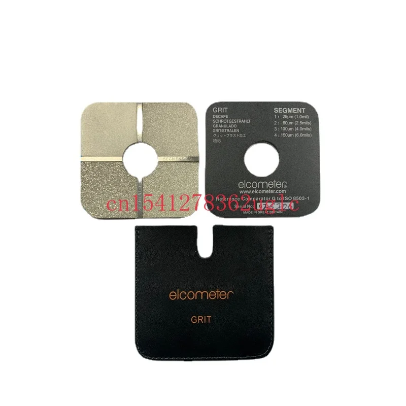 

E125, пескоструйная шероховатость, сравнение блок для примера Sa2.5, класс Iso, дробеструйная поверхность, электрометр