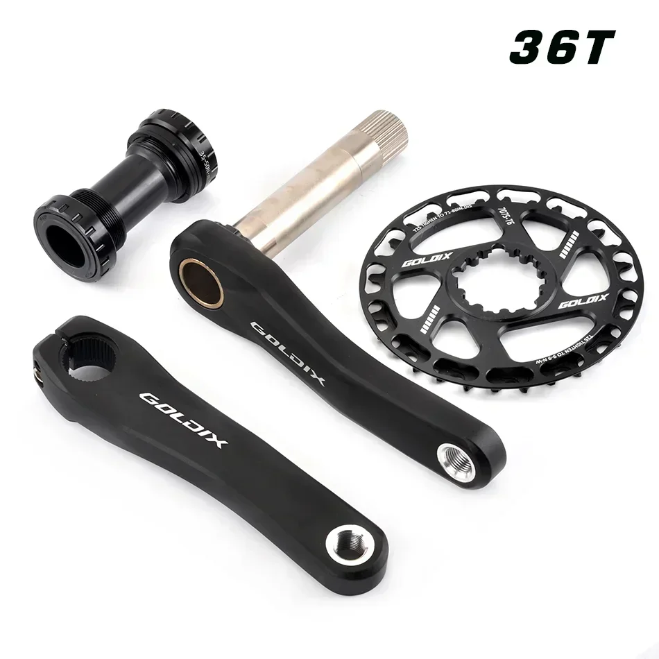 Manivelle VTT Enfant 140 Mm Avec Plateau, Pédalier Aluminium/titane, 1 Vitesse