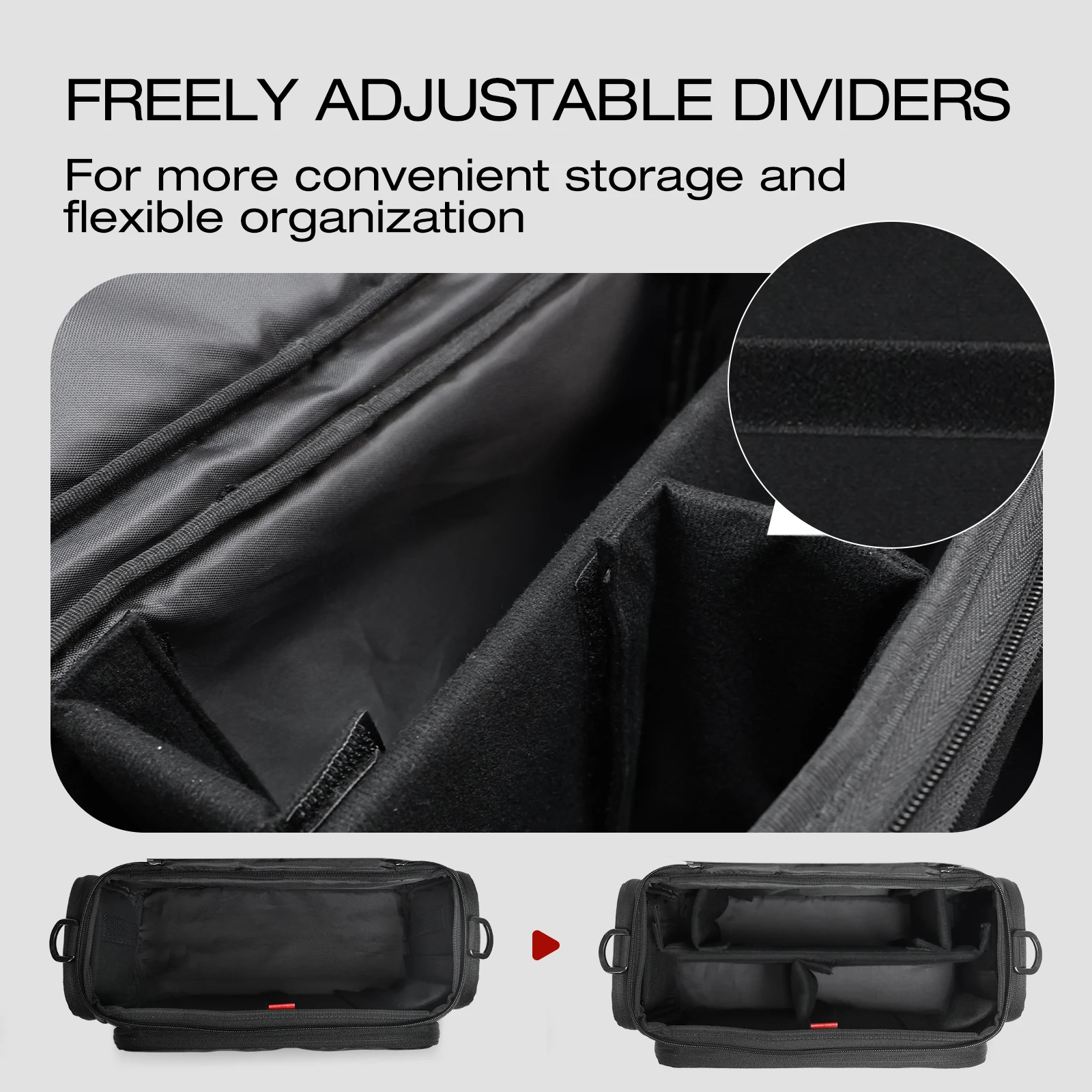 IINE CRRRYING STORAGE BAG FOR SWITCH2/ Large Capacity& Sectional Storage& Dual-opening Design & Shockproof Full Protection