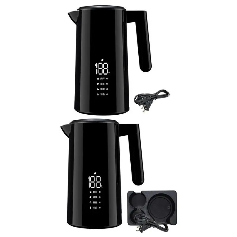 

Electric Cup Warmer For Car Leakproof Water Heater Thermos Heating Kettle With LED Indicator For Vehicle Portable Water Warmer