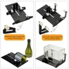 Adjustable Glass Bottle Cutter Kit 19Pcs DIY Crafting Recycle Tool Stainless Steel Square Round Glass Bottle Cutting Machine 3