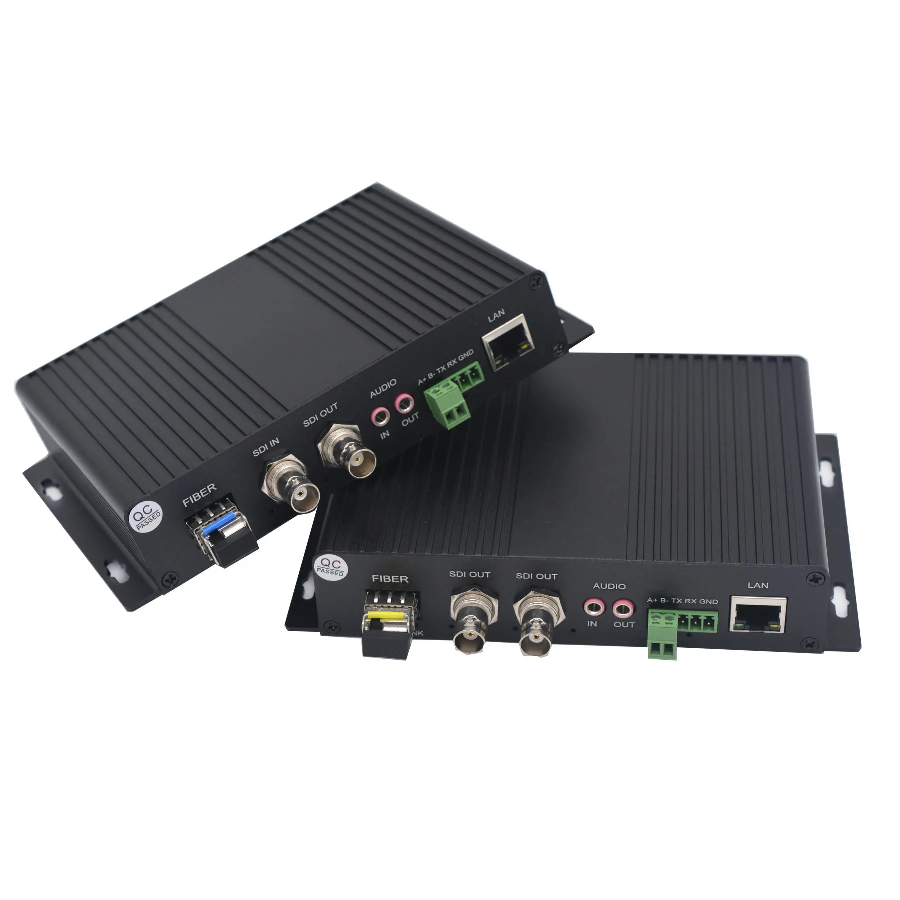 Convertitore multimediale 3G HD SDI su fibra ottica, Audio Video Ethernet su fibra, con due moduli ottici SFP, LC per fotocamera SDI 3G HD