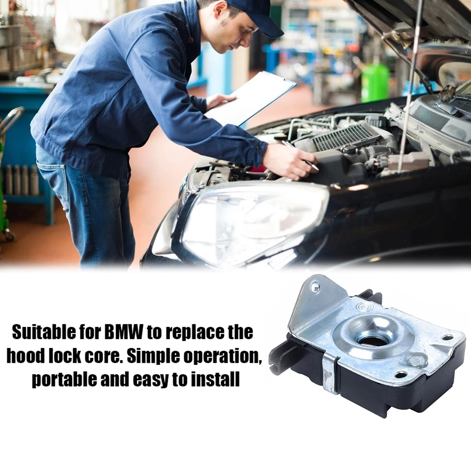 

Bonnet Lock Mechanism Hood Catch Latch For BMW 3 E46 5 E39 X5 E53 Z8 51238203859 Bonnet Lock For X5 (E53) 1999-2007