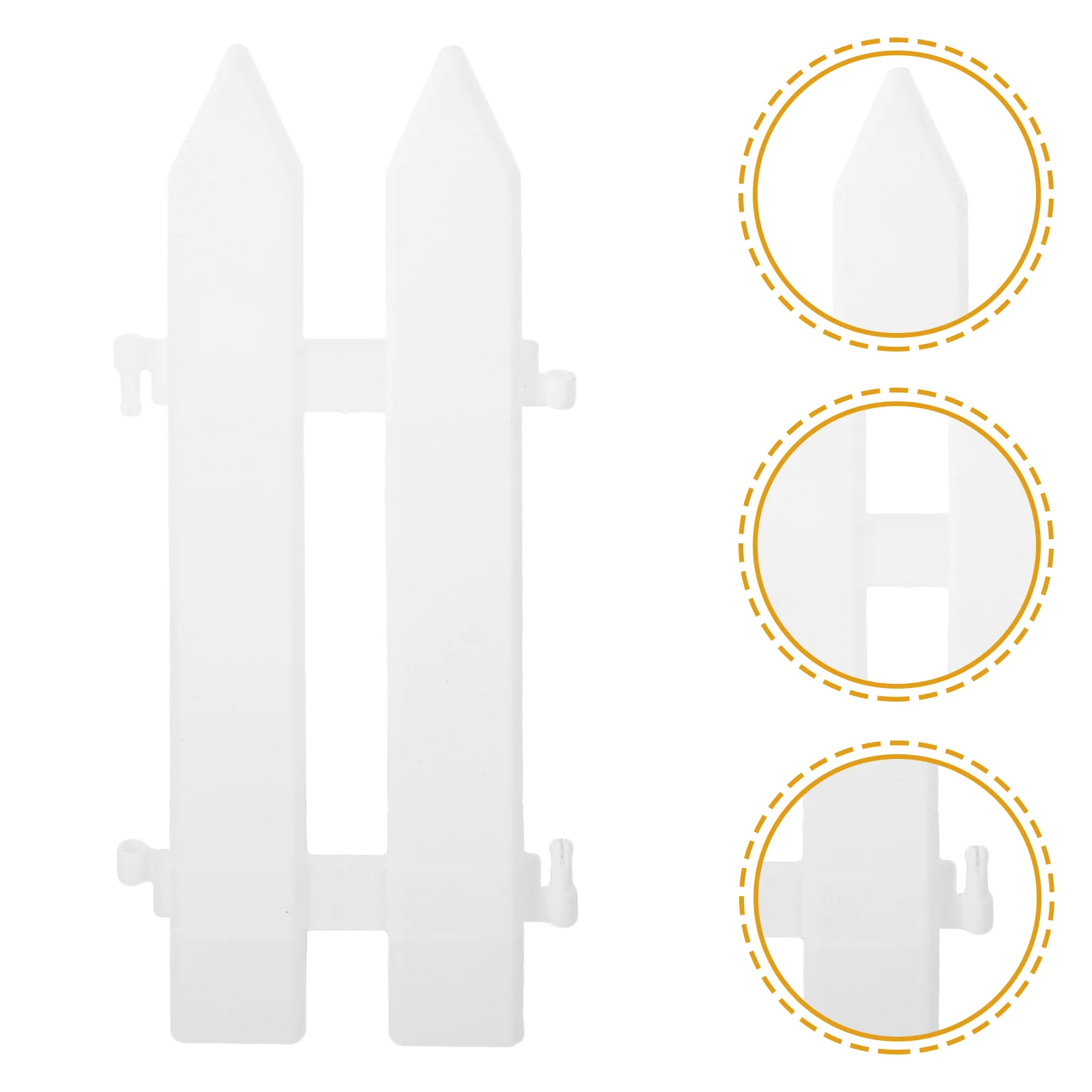 White Plastic Garden Fence Decorative Yard Trellis