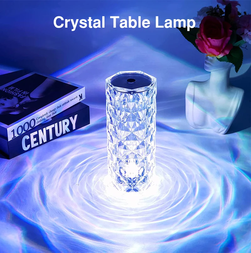 Crystal Side Table Lamps