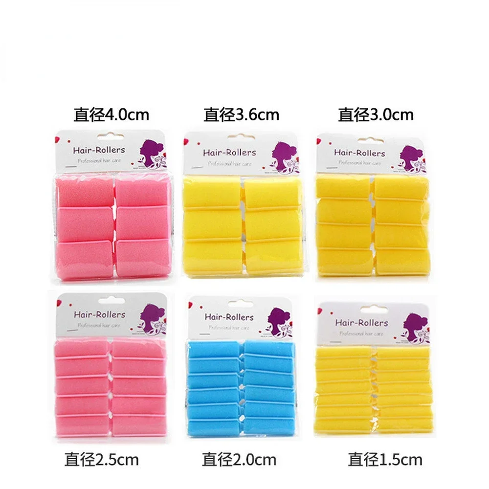 Sponge Hair Rollers Professional Hair DIY Styling Tools Fluffy Curlers Salon Barber Curls Hairdressing Home Styling Tool 6-14pcs