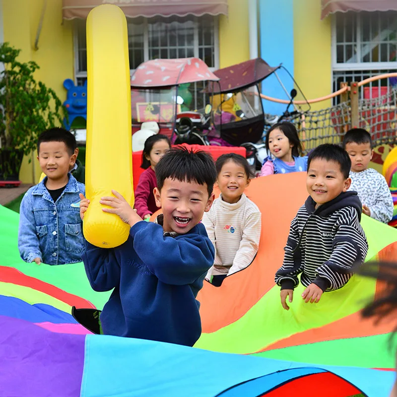 3cm - Parapluie Arc-en-ciel Parachute, Jouet D'extérieur De De Diamètre, Sac De Saut, Ballute