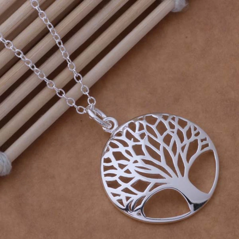 925 Sterling Silver Necklace Pendant Christmas Tree for Women Men Wedding Birthday Party Gift pendant necklace,silver necklace,silver pendant
