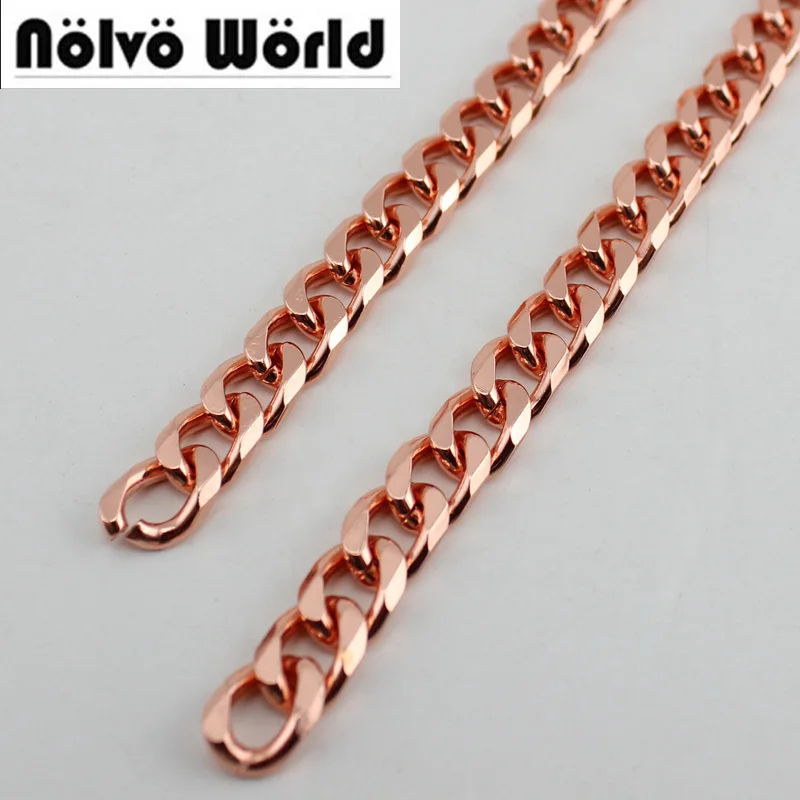 8.5mm 2-20meters Rose gold Hight Quality Plating Cover Wholesale Chains Bags Purses Strap Replacement Handle Accessory 10meters