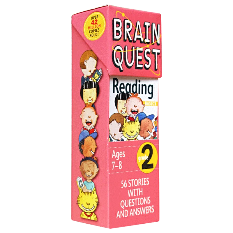 

Набор для чтения мозга квест 2-й класс, детские книги для детей 6, 7, 8, 9, КВ и а, карты для обучения на английском языке, 9780761141402