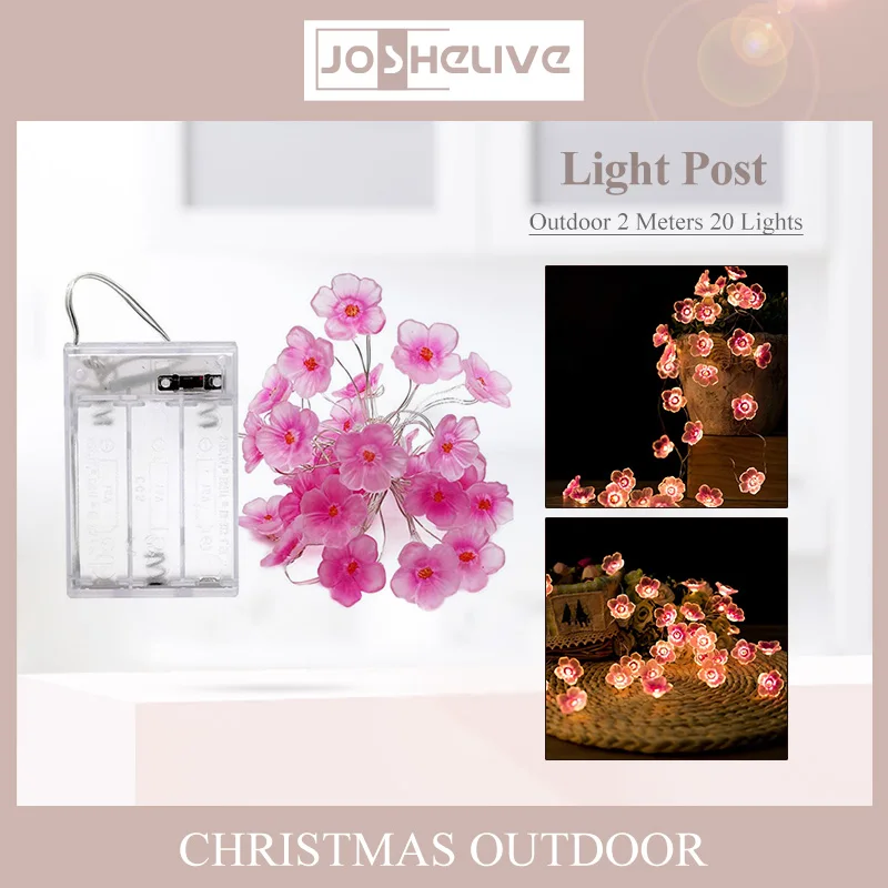 

Charming Led Lights Led Garland Cherry Blossom High-quality Trendy Christmas Decor Sakura-themed String Lights Must-have