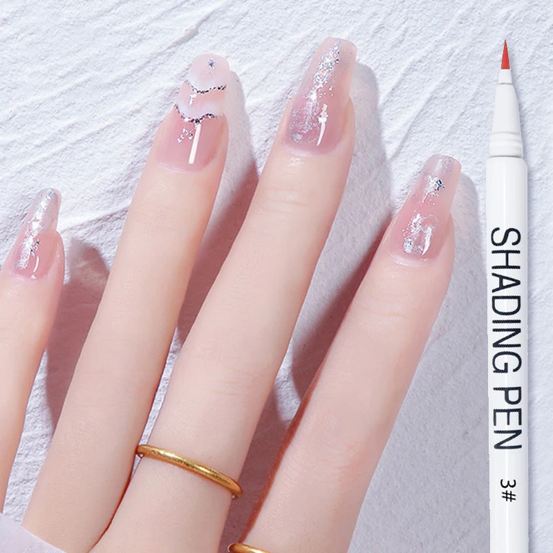 1pc Professional Marbling Gradient Shading Pen Nail Drawing Graffiti