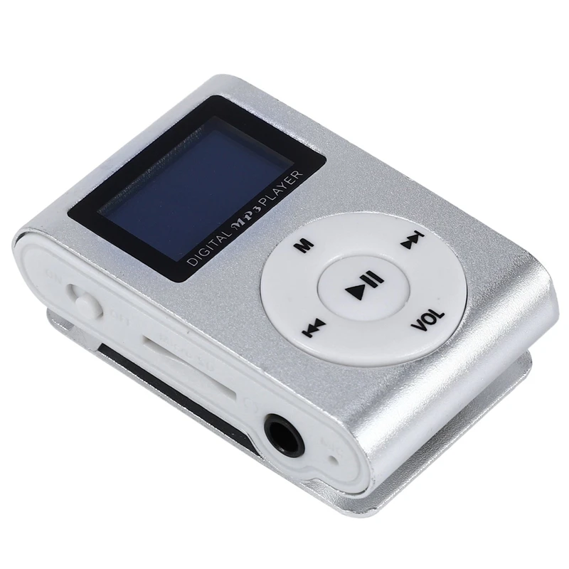 5X Mini USB Clip MP3 Player Video Screen Support 32GB Micro-SD TF Card