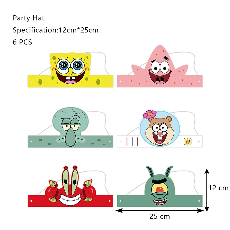 thumbnail image 1 of Decoración de fiesta de cumpleaños de Bob Esponja, globo de papel de aluminio para niños, suministros para eventos, vajilla desechable, pancarta, regalo de fondo, 1 of 5