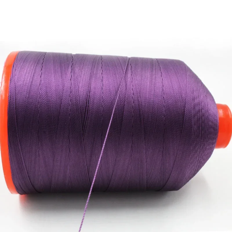 500g 210D/9/6/4 산업용 재봉틀 강력 폴리에스터 재봉실, 0.7mm 소파, 자동차 가죽, 니팅용 실