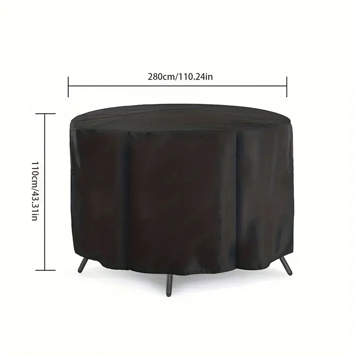 Waterproof Round Patio Furniture Cover, Round Patio Table & Chair Set Cover, Outdoor Patio Furniture Cover 5