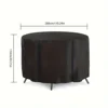 Waterproof Round Patio Furniture Cover, Round Patio Table & Chair Set Cover, Outdoor Patio Furniture Cover 5