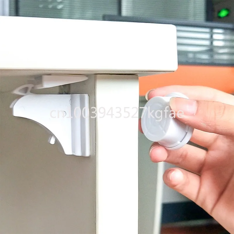 Protective Magnetic Safety Lock Invisible Child Baby Anti-pinch Hand Drawer Cabinet Latch Cabinet Door