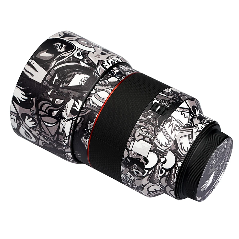 สำหรับ Samyang 85 RF รูปลอกไวนิลห่อฟิล์มเลนส์ป้องกันสติกเกอร์