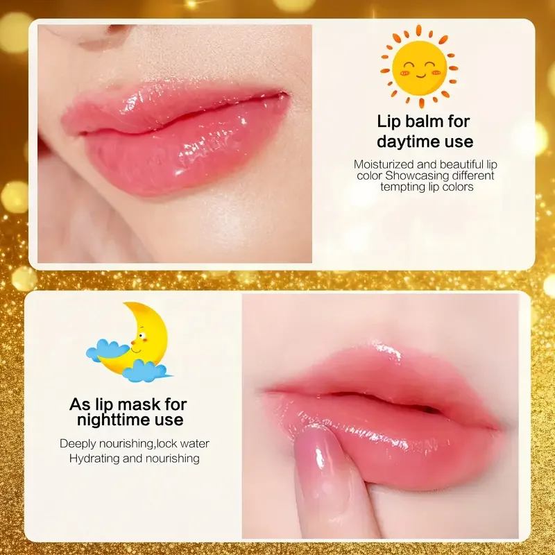 3pcs Nature Inspired Color Changing Flower Jelly Lipstick Set-Moisturizing,Long-lasting,Temperature-sensitive Balm Lip Gloss Set 6