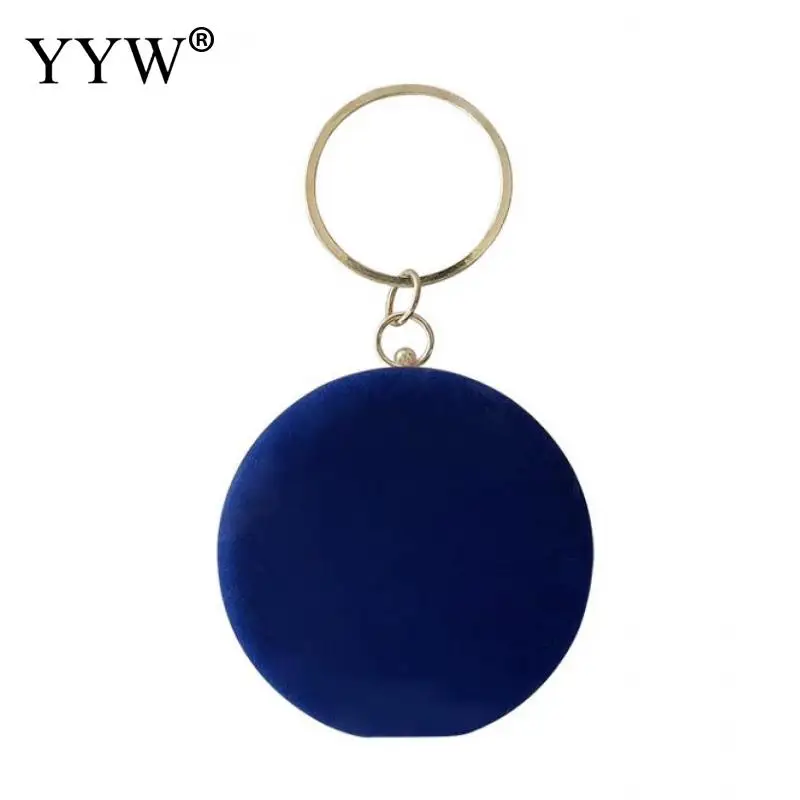 Vintage Velvet Floral Woman Clutch Bag Evening Bag Round Bag Luxury Design Exquisite For Ladies Girls Wedding Party Bag Purse