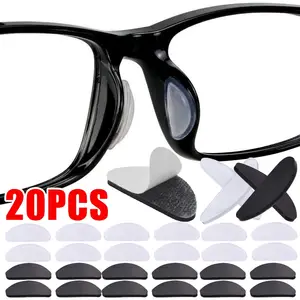 Almohadilla de silicona suave para la nariz, accesorio antideslizante para  gafas de lectura, antiluz azul, 5 pares - AliExpress