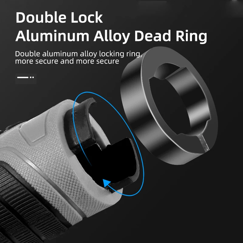 Bicycle grip mountain bike double lock rubber handlebar handle bionic design non-slip shock-absorbing soft bicycle grip