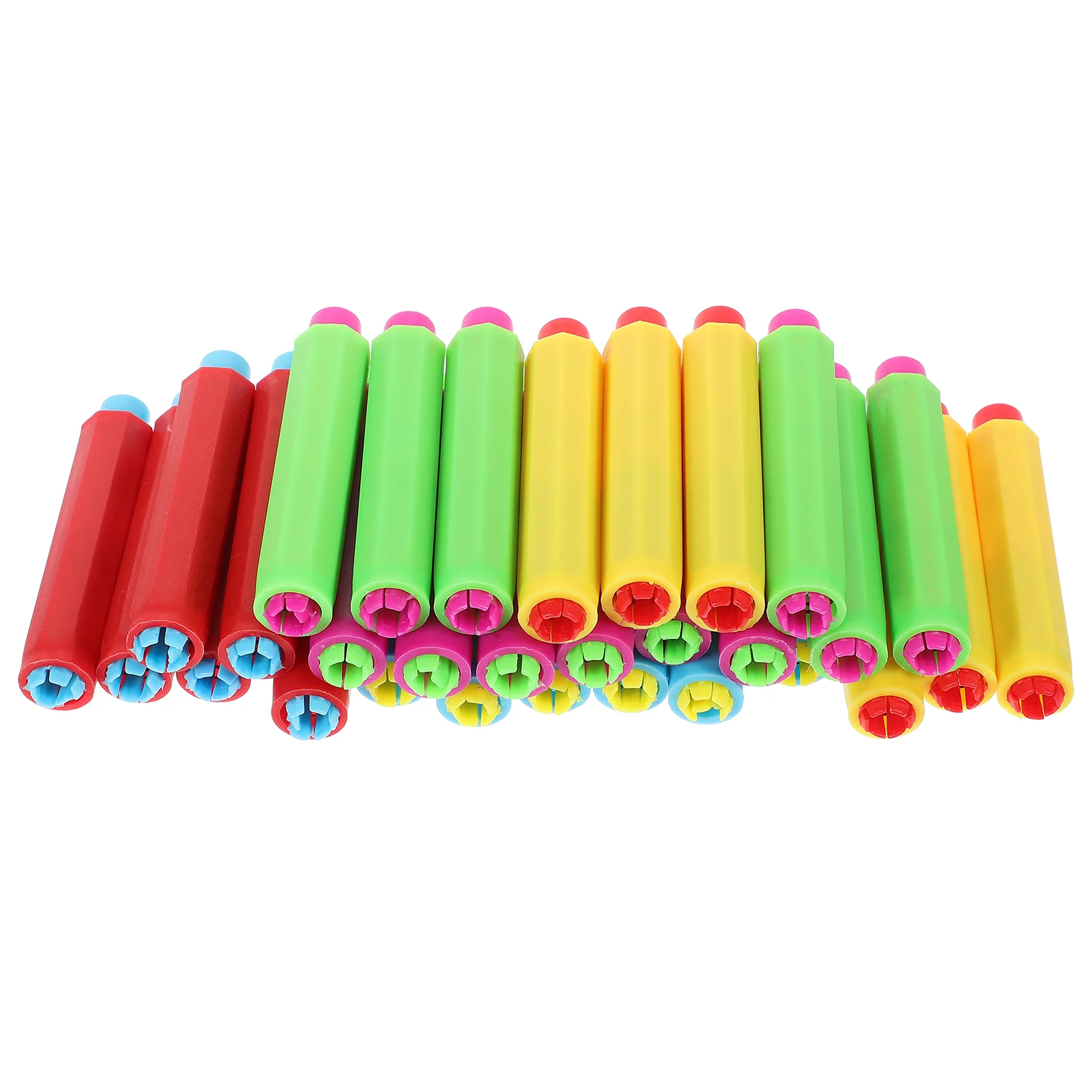 

30 Pcs Dust-free Chalk Pens Pens Set Clip Practical Pastel Pencils Adjustable Holder Pens Plastic Professional Holders for