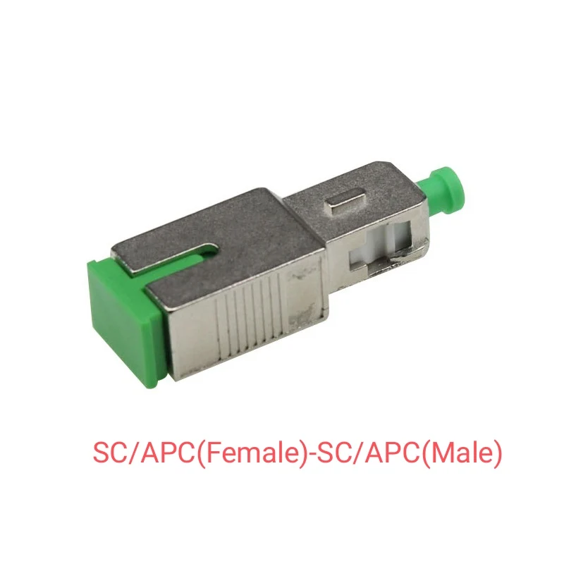 1PCS Optic Fiber Attenuator Connector 0dB SC/APC Female-SC/UPC Male SM-9/125 Fiber Optic Adapter Flange Coupler