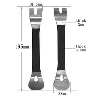 Stainless steel pry plate buckle driver for car modification removal of audio navigation center console interior door panel tool 2