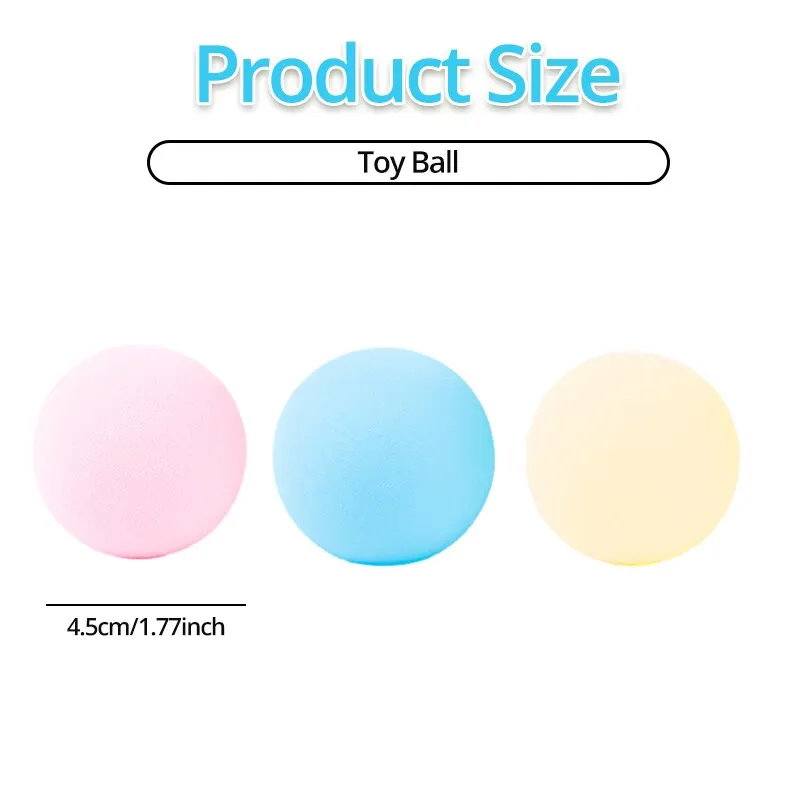 Cat Squeaky Ball Toy Simulation Of Automatic Smart Animal Sound Interactive Gravity Ball Catnip Toys For Kitten Kitty Playing cat interactive ball toys